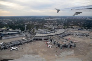 Terminal del Aeropuerto Internacional de Düsseldorf.