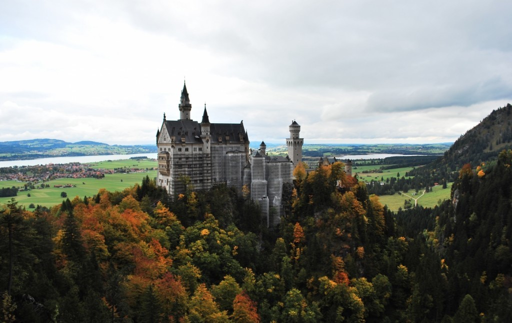 Castillo alemán en otoño