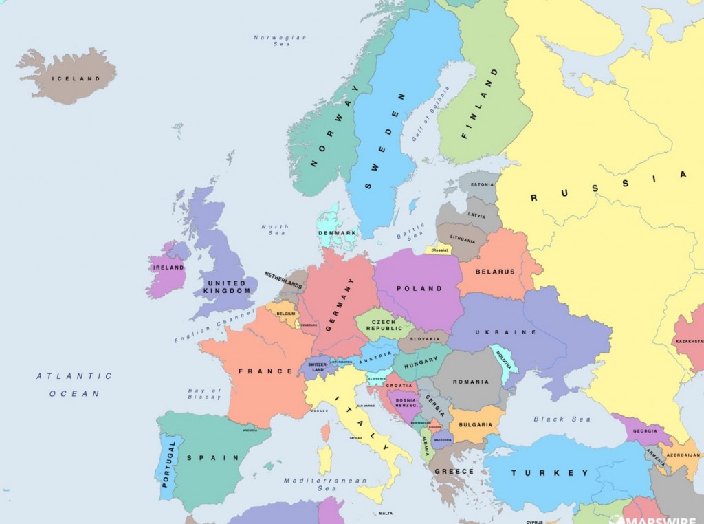 Alemania Mapa Europa | Mapa Fisico