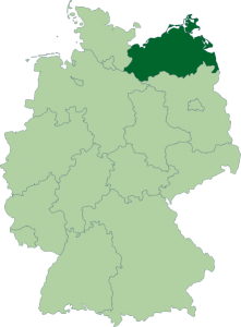 Mapa de Mecklemburgo-Pomerania Occidental
