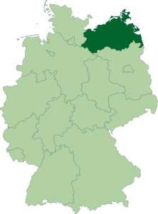 Mapa de Mecklemburgo-Pomerania Occidental