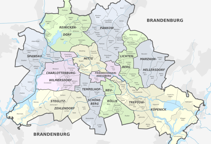 Distritos administrativos de Berlín