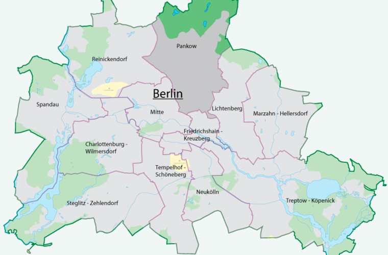 Ubicación del Distrito de Pankow, Berlín