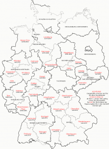 mapa de alemania fronteras