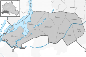Ubicación del Distrito Steglitz-Zehlendorf