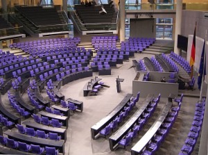 Plenary chamber of the German parliament